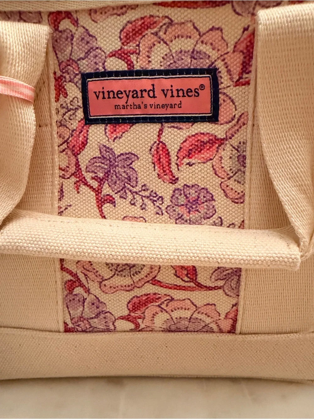 Vineyard Vines Printed Heritage Mini Tote Frangipani Marsh Floral w/Strap (NWT)
